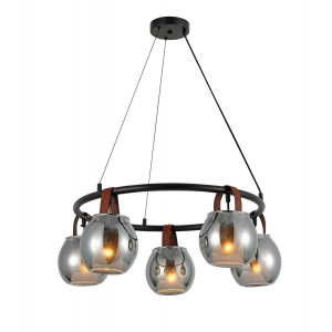 Люстра підвісна в стилі лофт G 321029/5 Matte Black