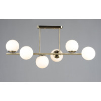 Люстра стельова на 6 плафонів VALESO N6799/6 для вітальні спальні бронза