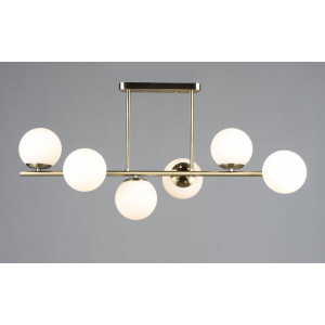 Люстра потолочная на 6 плафонов VALESO N6799/6 для гостиной спальни бронза