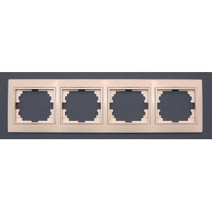 Рамка Valeso РК-1004 4-секційна крем