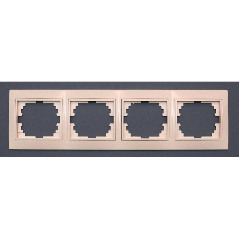 Рамка Valeso РК-1004 4-секційна крем