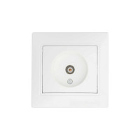 Розетка BW-2009 1-на телевізійна біла