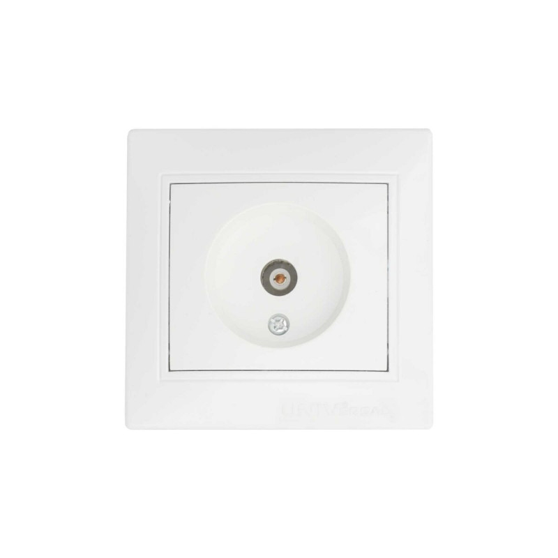 Розетка BW-2009 1-на телевізійна біла
