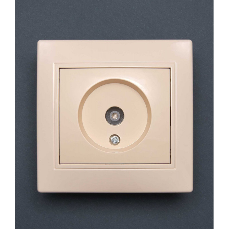 Розетка Valeso BK-2009 1-на телевізійна крем