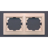 Рамка Valeso РК-1002 2-секційна крем