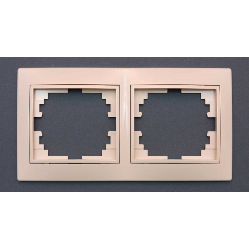 Рамка Valeso РК-1002 2-секційна крем