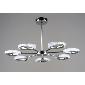 Люстра підвісна світлодіодна Sirius B YH1304/7 CH 42W хромова