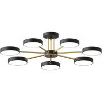 Люстра светодиодная акриловая Sirius B X13242/7 черная золото