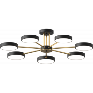 Люстра світлодіодна акрилова Sirius B X13242/7 BK+FGD