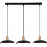Підвісна люстра XI3342-3 чорний + дерево