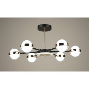 Люстра світлодіодна у вітальню Sirius B N4543/6 BK+FGD