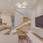 Люстра світлодіодна акрилова Sirius B YH836/6 WT+GD 78W