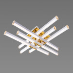Люстра світлодіодна акрилова Sirius B YH836/6 WT+GD 78W