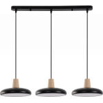Підвісна люстра XI3342-3 чорний + дерево