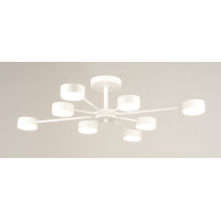 Люстра стельова B N6827/8 WT 8 плафонів біла