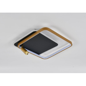 Світильник стельовий світлодіодний VALESO CH8005, LED, 4700LM, Чорний+Золото