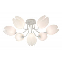 Люстра стельова у вітальню VALESO G 93961/6+1 біла