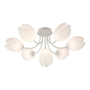 Люстра стельова у вітальню VALESO G 93961/6+1 біла