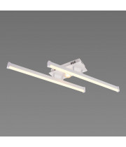 Люстра стельова світлодіодна VALESO 2 плафони LED 20W Білий Золото Сталь Акрил YH1310/2