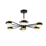 Люстра світлодіодна акрилова Sirius B N4557/6 BK