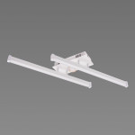 Люстра стельова світлодіодна VALESO 2 плафони LED 20W Білий Золото Сталь Акрил YH1310/2