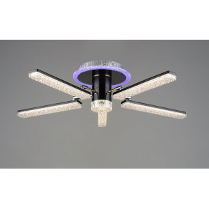 Люстра світлодіодна акрилова B YH0810/5 GD+BK 66W