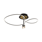 Світлодіодна стельова люстра LCD3167, Чорна