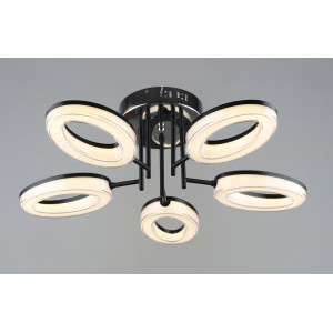 Люстра світлодіодна акрилова Sirius B YH1100/5 BK+CH