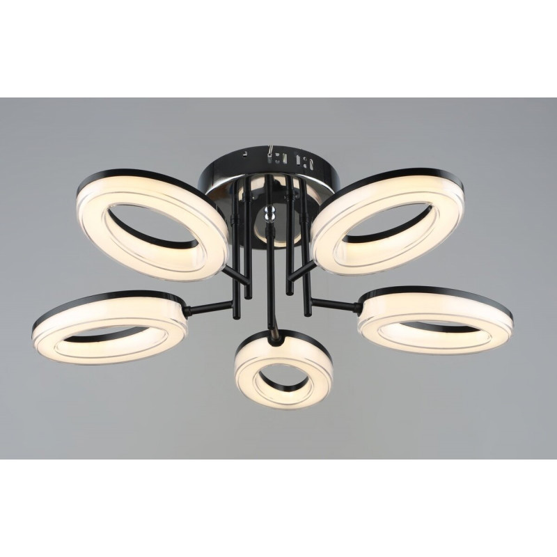 Люстра світлодіодна акрилова Sirius B YH1100/5 BK+CH