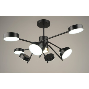 Люстра світлодіодна акрилова Sirius B N4182/8 112W BK