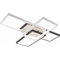 Люстра потолочная DK6558/4 WH+BK 4 плафона белая/черная