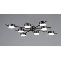 Люстра стельова світлодіодна на 8 плафонів VALESO N6717/8 GX53 Чорний N6717/8