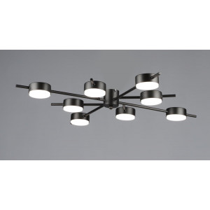 Люстра стельова світлодіодна на 8 плафонів VALESO N6717/8 GX53 Чорний N6717/8