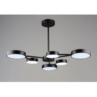 Люстра підвісна світлодіодна VALESO B YH1354/3+3 BK 63W