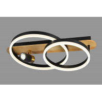 Люстра стельова світлодіодна VALESO 77084/2+1, чорний