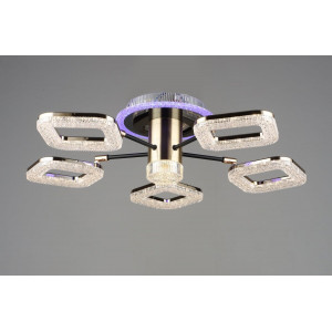 Люстра світлодіодна акрилова Sirius B YH1003/5 BK+GD