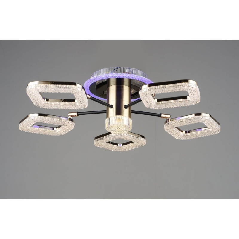 Люстра світлодіодна акрилова Sirius B YH1003/5 BK+GD