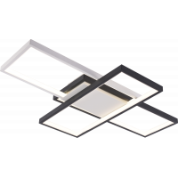 Люстра стельова DK6558/3 WH+BK 3 плафони біла чорна