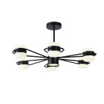 Люстра світлодіодна акрилова Sirius B N4557/6 BK