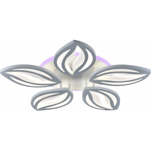 Люстра стельова світлодіодна VALESO 5 плафонів LED 64W RGB Білий Метал Акрил LI8515/5