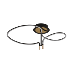 Світлодіодна стельова люстра LCD3167, Чорна