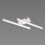 Люстра стельова світлодіодна VALESO 2 плафони LED 20W Білий Золото Сталь Акрил YH1310/2