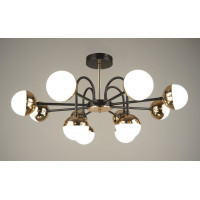 Люстра світлодіодна акрилова Sirius B N4184/12 BK+FGD