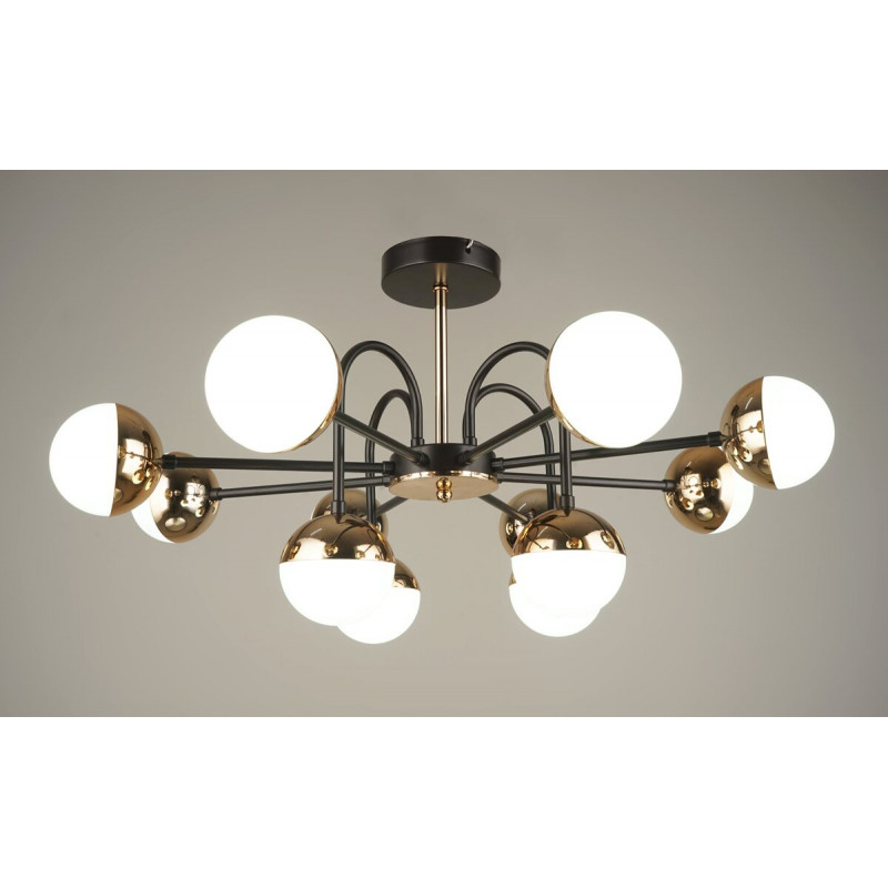 Люстра світлодіодна акрилова Sirius B N4184/12 BK+FGD