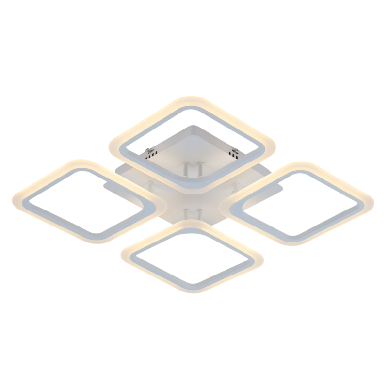 Люстра світлодіодна акрилова стельова 6110-4 WT 74W