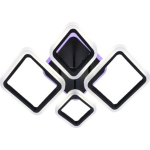 Люстра світлодіодна акрілова Sirius LI8822/2+2 BK (RGB) 84W+8W