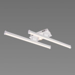 Люстра стельова світлодіодна VALESO 2 плафони LED 20W Білий Золото Сталь Акрил YH1310/2