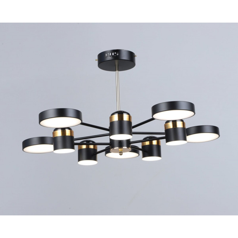 Люстра світлодіодна акрилова Sirius B YH1102/5+5 BK+FGD