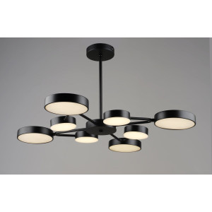 Люстра підвісна світлодіодна VALESO B YH1354/4+4 BK 84W