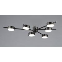 Люстра стельова світлодіодна на 6 плафонів VALESO N6717/6 GX53 Чорний N6717/6